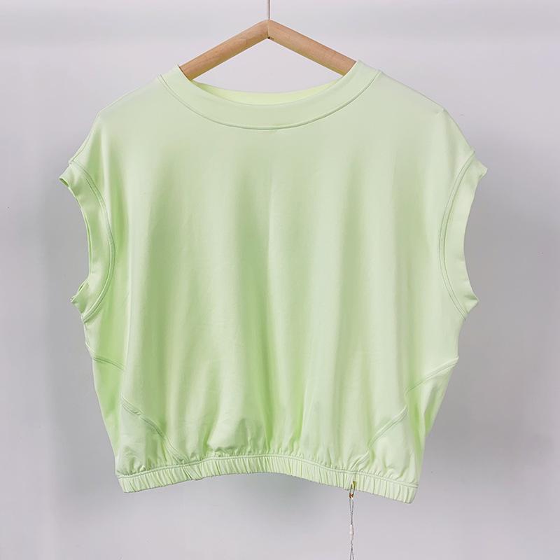 

Свободная футболка для тренировок в зале Xi Yang Mu Xue - с приспущенным плечом, с коротким рукавом, пуловер для весны/лета. Medium мятный зеленый