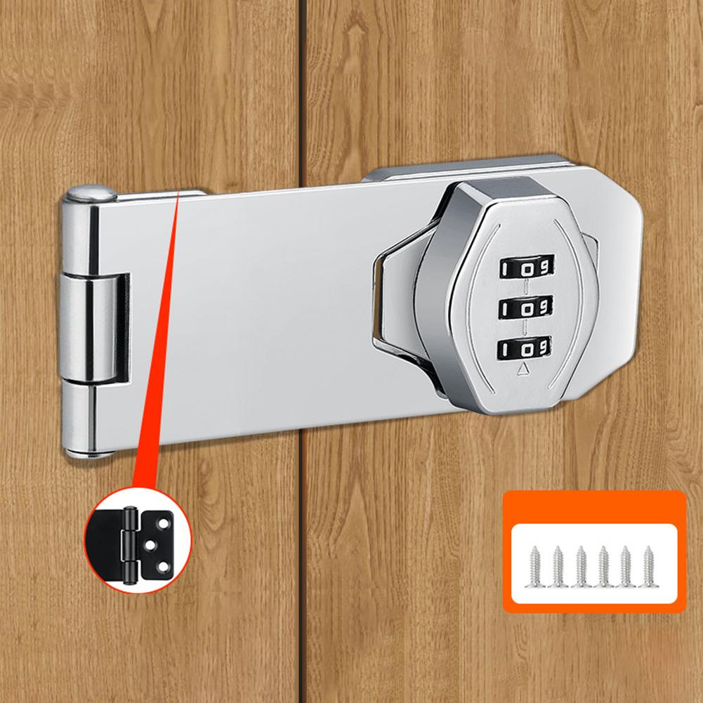 

Бытовой шкаф Пароль Навесные замки Шкаф Дверной кодовый замок Дверной замок Защитный скользящий замок для маленьких дверей Шкафы Дверной замок 4inch серебряный