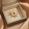 Geometric Design Brooch Pin for Women, Zinc Alloy Badge, Rhinestones Inlaid Brooch Pin for Dress, Coat, Shawl Gift for Mother, Wedding