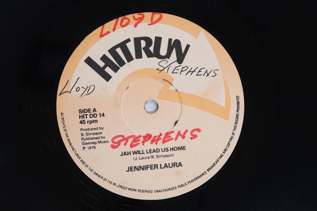 

12inch Record JENNIFER LAURA RANKING PURPLE Jah Will Lead Us Home A Fe We Jah HITDD14 HITRUN 1979 UK Reggae Ska Dub Used