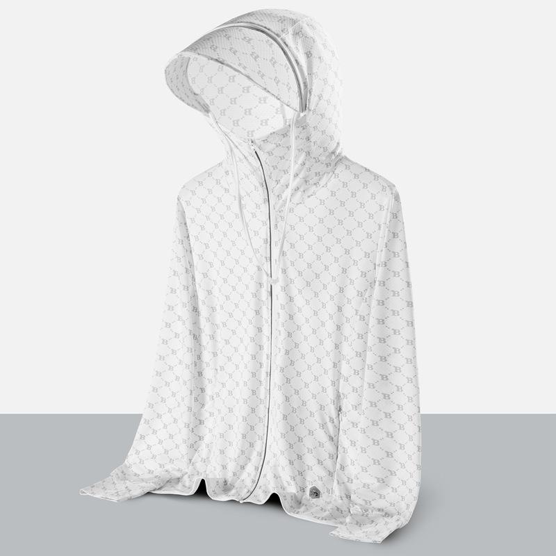 

Куртка для пары, легкая, с защитой от солнца UPF50+ - Дышащая, тонкая, с защитой от УФ-лучей для улицы и спорта. XL [125-140 lbs Unisex] белый