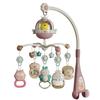 Newborn Baby Plastic Music Mobile Soothing Hanging Toy with Automatic Rotation Bedside Rattle for 0-6 Months