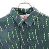 HONOLULU USA silk All-over shell print Short sleeve Aloha shirt S green Men's Used