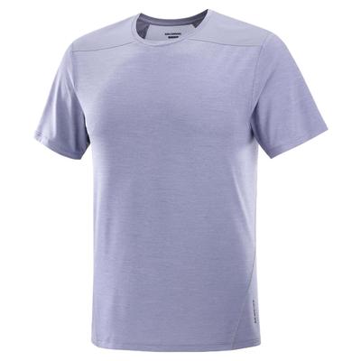 Dopamine Breathable Quick-Dry Solid Color Crew Neck T-Shirt Men Tops Blue Granite C24756