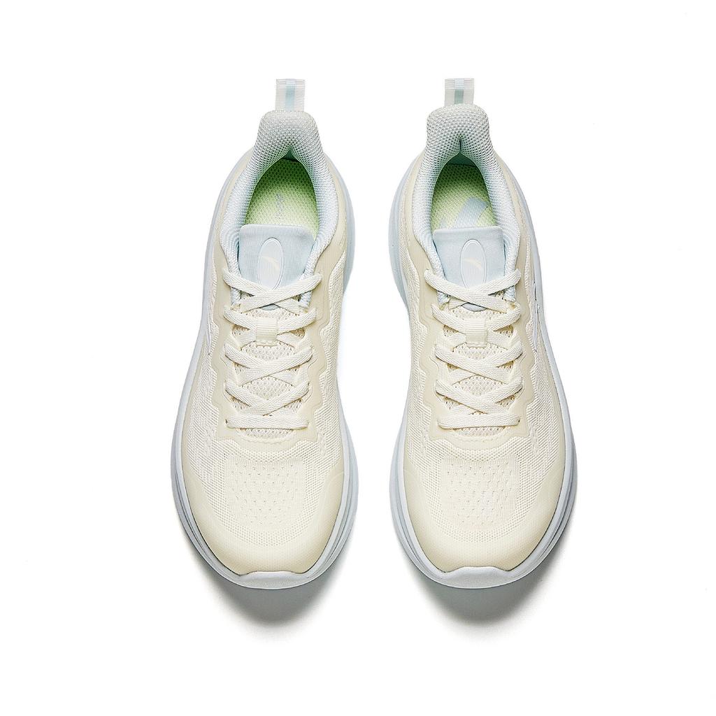 Anta Feiyun Cushioning Soft Running Shoes Fashion Versatile Women Sneakers Ivory-White Light-Mist-Gray 922545577-4