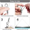 New Stainless Steel Wire Rope Adjustable Automatic Retractable Fastening Suspension Lanyard