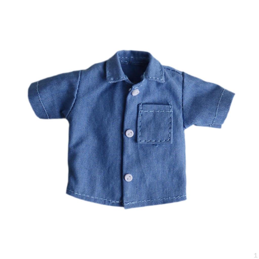 1/12 Miniature Doll T Shirt Accessories Cosplay Fashion Multifunctional Costume Clothes
