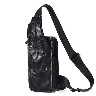 Men's Genuine Leather Crossbody Chest Bag