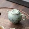 Hand-made Pottery Teapot Chinese Hand-Painted Vintage Teapot Beautiful Design For Home Decoration
