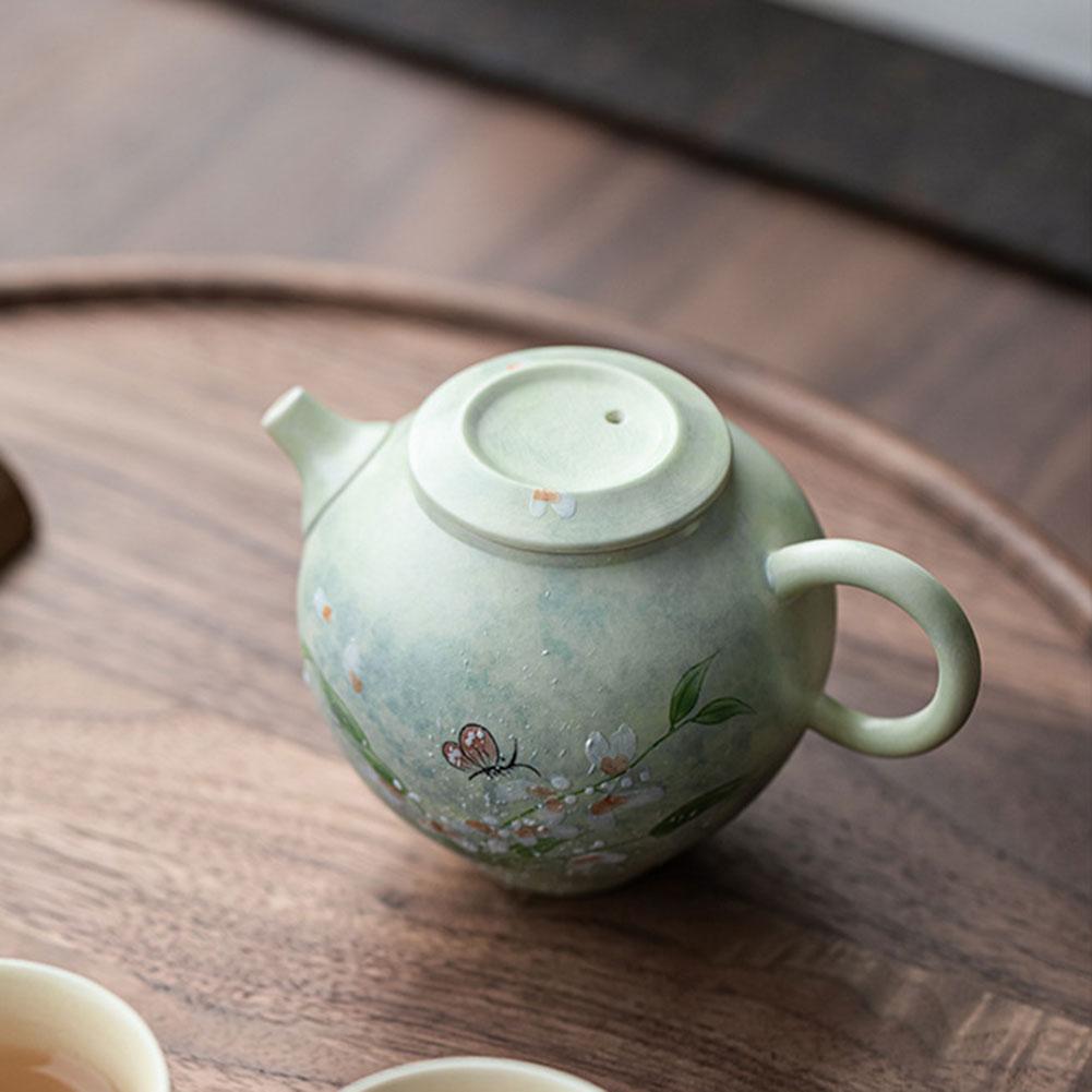 Hand-made Pottery Teapot Chinese Hand-Painted Vintage Teapot Beautiful Design For Home Decoration
