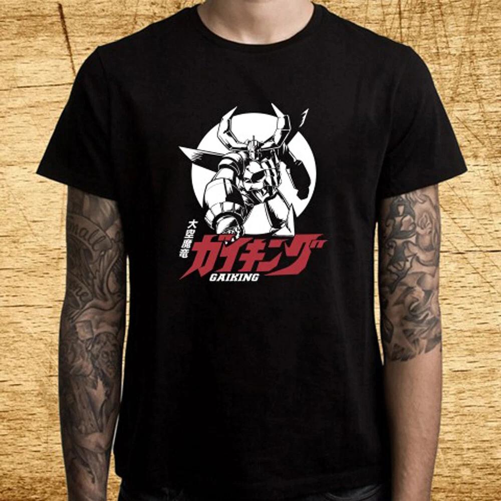 Gaiking Famous Anime Mecha Poster Men s Black Size S-5XL XL