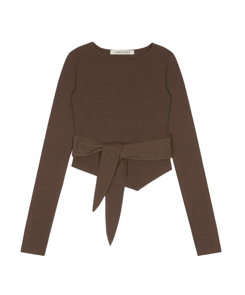 LARTIGENT L20 Tied Long Sleeve(Brown)
