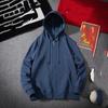 Hooded Cardigan Men's Sweater Loose Plus Velvet Thickened Youth Trend Solid Color Plus Size Jacket