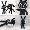 Adorable And Spooky Siren Head Horror Black Bunny Plush Stuffed Doll For Kids