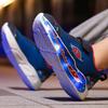 Αθλητικά Παπούτσια Luminous Mesh για Αγόρια με Φωτεινή Λειτουργία Τεσσάρων Κατευθύνσεων, Επαναφορτιζόμενα, με Στυλ Pixel & Λουράκι Velcro