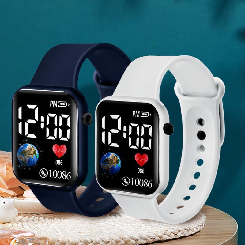 Kids Watches Led Digital Kids Watch Silicone Strap Cartoon Electronic Wristwatch Sports Clock For Boys And Girls Gifts