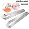 Fish Bone Clip Hair Remover TongsTweezers Stainless Steel Pincer Seafood Fish Bone Plucking Clamp Puller Kitchen Tools Tweezers