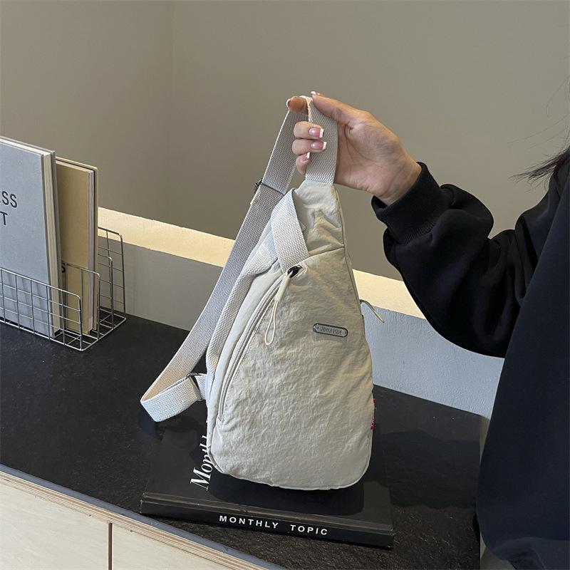 Unisex brystveske Enkel oppbevaringsveske Lett reiseveske Liten ryggsekk Crossbody-veske Mote Uformelt Single Should-vesker
