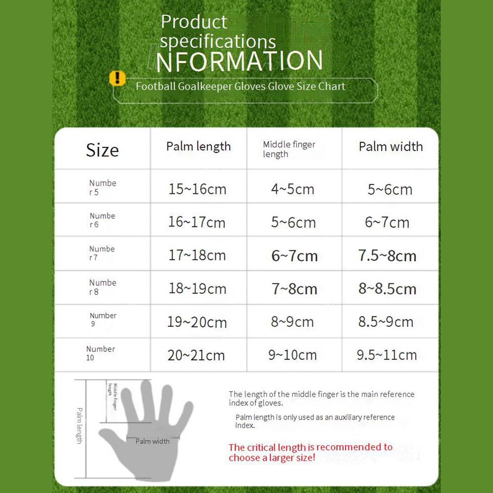 Professional Football Gloves for Adults Children Breathable Wear-resistant Thickened Finger Protector Anti-Slip Feature for