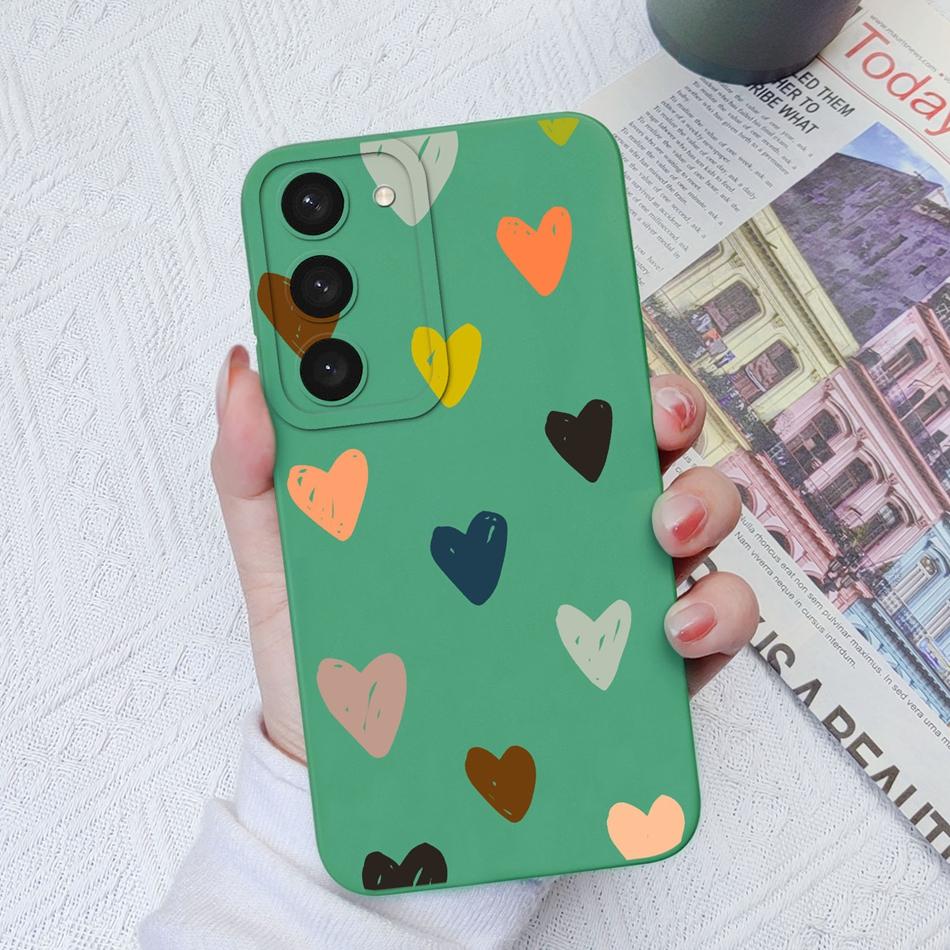 For Samsung S23 Ultra Plus FE Phone Cases Fashion Camera Protection Original Soft Liquid Silicone Cover For Samsung S 23 Shell