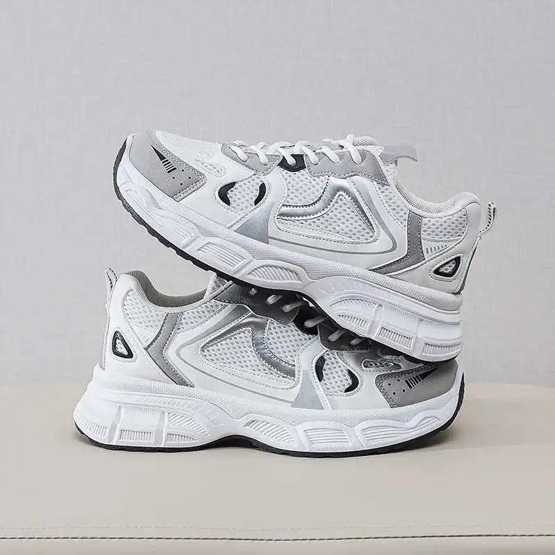 Fashion Normal Leather Big Sole Boot Type Sneakers Low Boots For Women Shoes Large Sizes Sports Trend Lofers College Workout