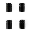 4pcs Tire Valve Black Aluminum Rims Stem Tyre Cover