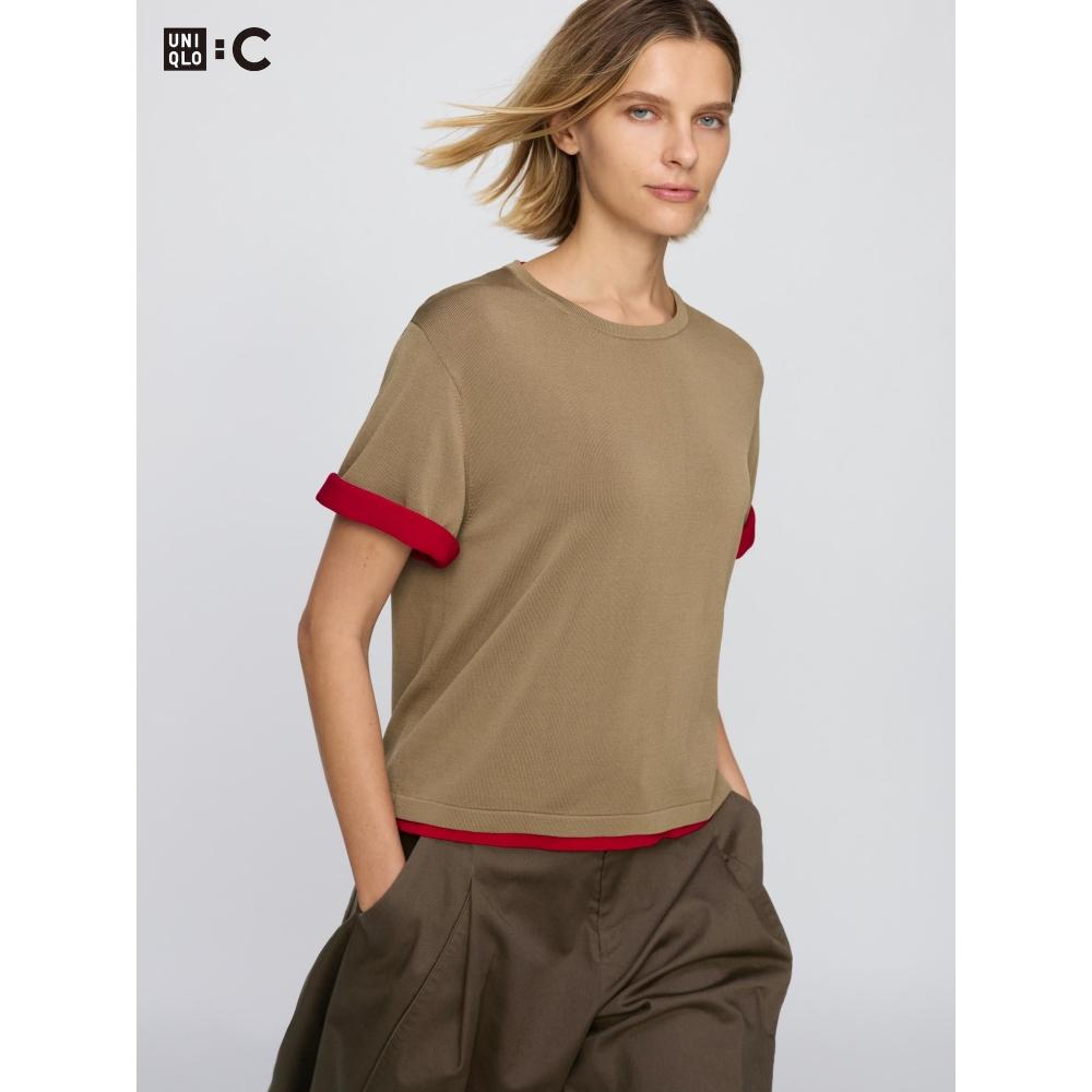 Uniqlo Japan Boxy KniT T Washable