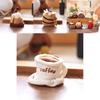 Plush Afternoon Tea Cake Keychain With Soft Pp Cotton For Gift Collectors
