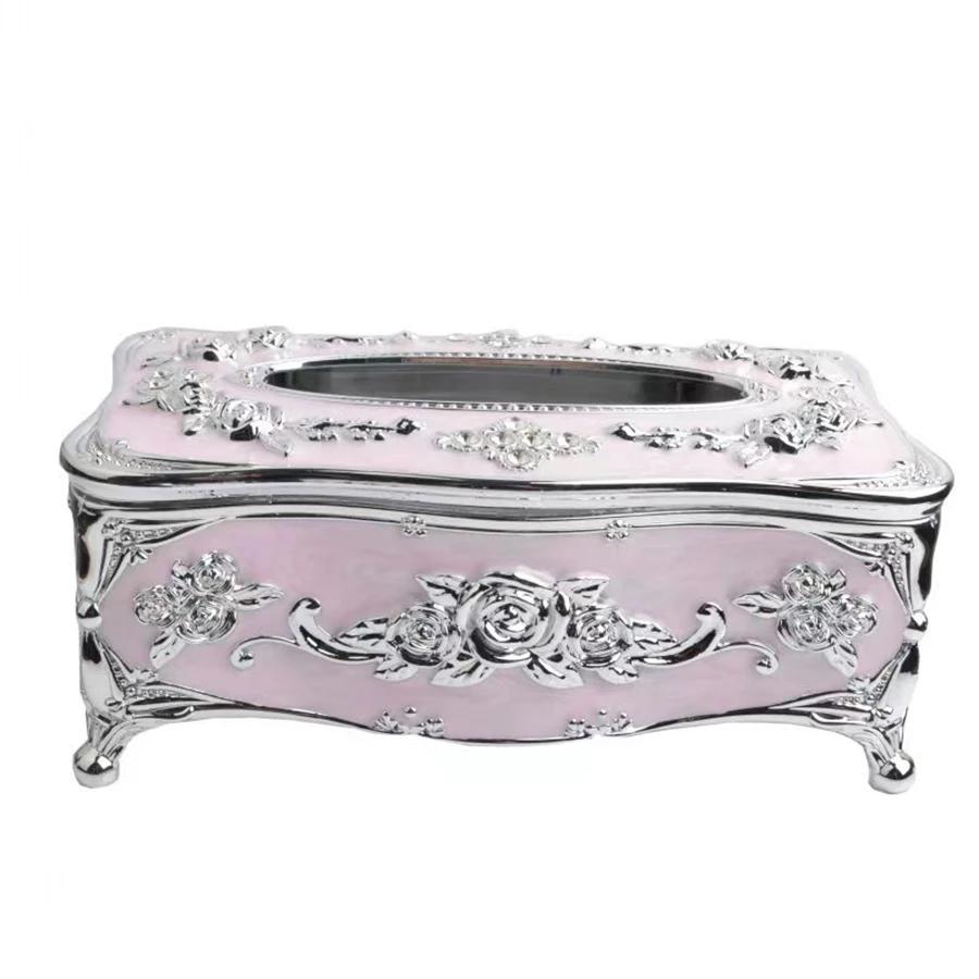 Europäische Taschentuchbox, hochwertige Servietten-Extraktionsbox für Restaurants, Küchen- und Wohnzimmer-Tisch-Taschentuch-Aufbewahrungsbox, Moai