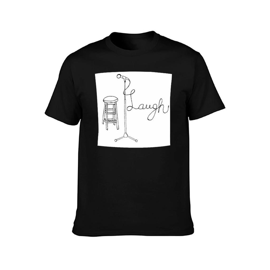 Stand Up Comedy Drawing TShirt Running Performance Short Sleeve Tee