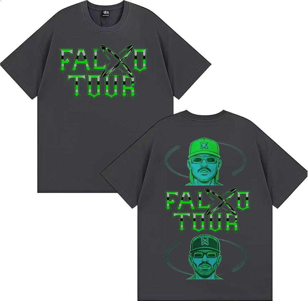 Rapper Feid Ferxxo Falxo Tour 2026 Graphic T-shirts Men Women Fashion Hip Hop Streetwear T Shirt Cotton Casual Oversized T-shirt