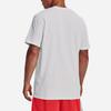 Under Armour Printed Crew Neck Pullover Short Sleeve T-Shirt Men Tops White 1376274-100