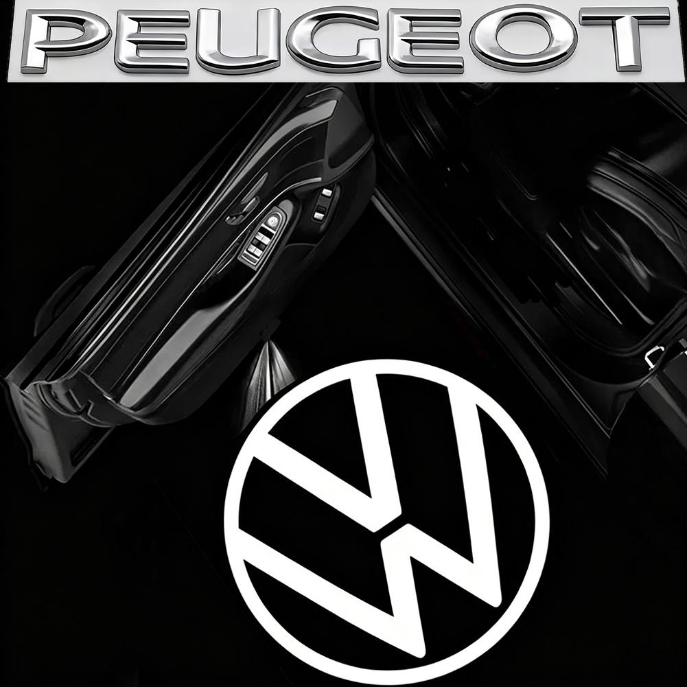 2Pcs Car LED Decorative Door Light Welcome Projector Lamp For VW Passat B6 B7 Sharan CC Golf 5 6 7 Jetta Scirocco 3 Tiguan EOS