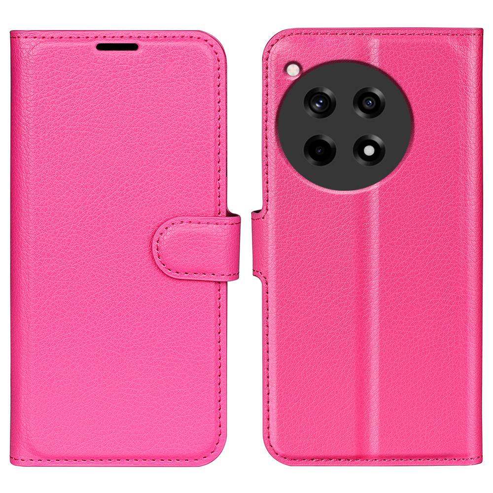 For OnePlus 12R 5G/Ace 3 5G Case Litchi Texture Leather Wallet Flip Cover