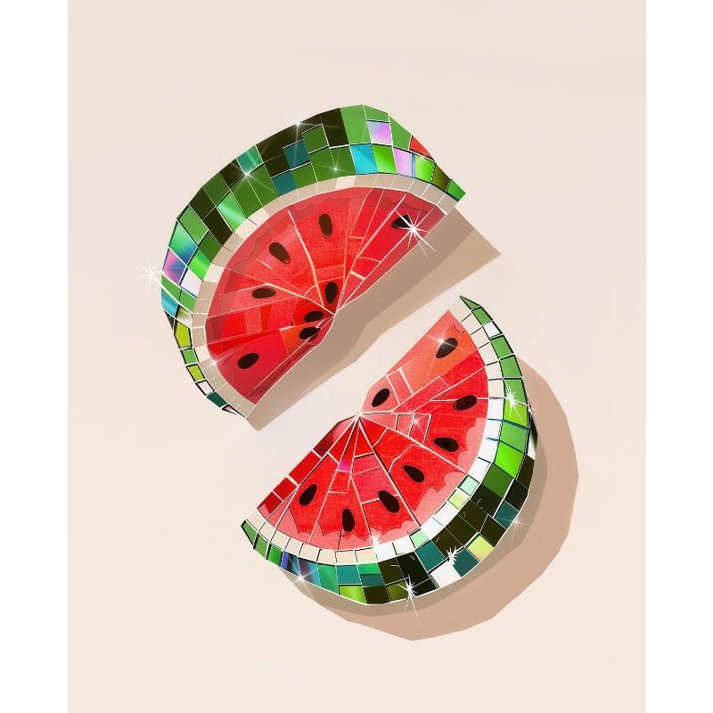 Disco Vintage Cherry Strawberry Blueberry Watermelon Lemon Fruit Art Poster Canvas Paintings Wall Art Pictures Home Decor