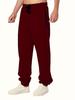 2025 Men's Warm Plus Velvet Casual Drawstring Pants - Autumn/Winter Trend