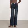 Jeans Flared Floor Pants Winter Fleece Thick High Waist Skinny Warm Fleece Pants Women's Pants
