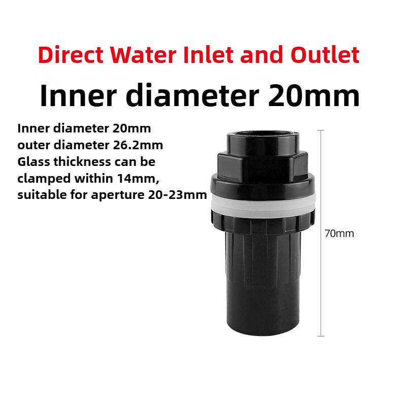 PVC Black Fish Tank Water Pipe Plastic Tube Fittings Elbow Joint Duck Bill Water Outlet Aquarium Accessories Water Inlet Pipes