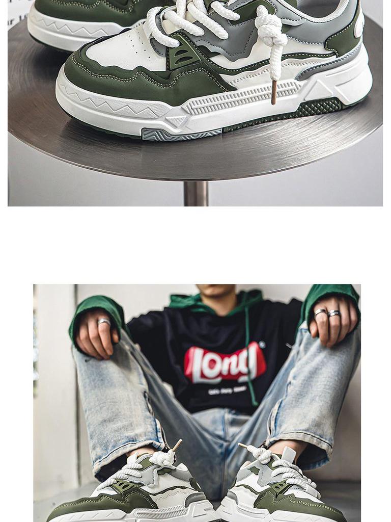 Nische 2024 Herren Winter Casual Höhenvergrößernde Trendige Flache Schuhe für Studenten