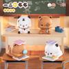 New Genuine  Cute Panda Yier And Bubu Couple Daily Series V3 Anime Kawaii Figure Trendy Home Decor Collectible Toy Gift