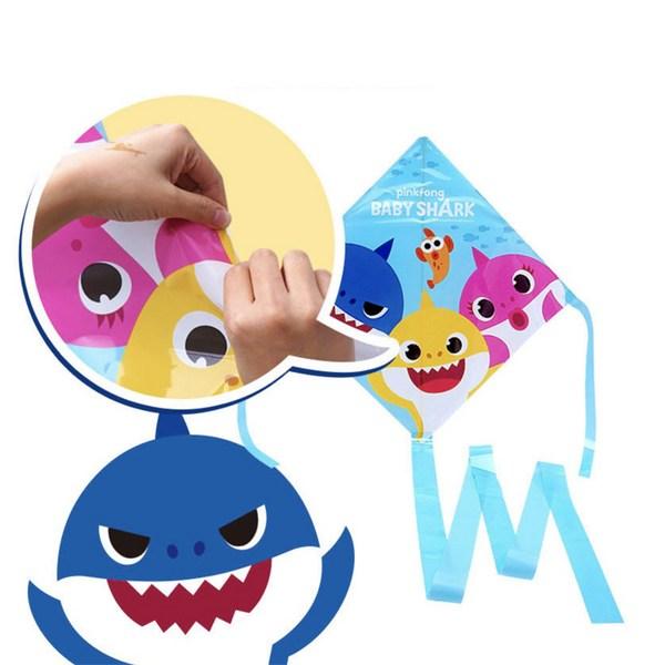 B&C Pinkfong Stingray Kite, 3 Pieces, Korean Popular Toys