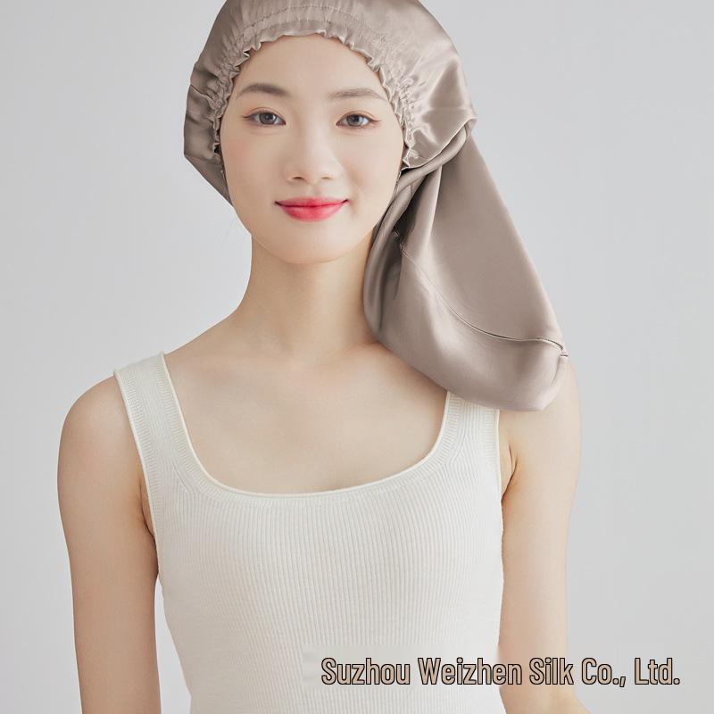 Yama %100 Dut İpeği Uyku ve Saç Bakım Fırfırlı Kenarlı Bone