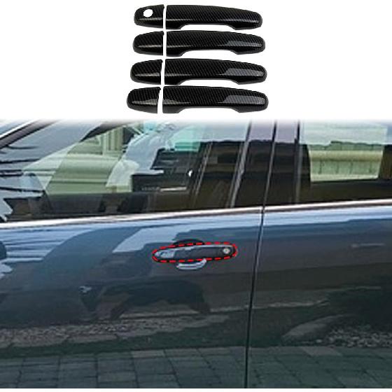 Korlot Carbon Fiber Style Exterior Door Handles Cover Trim for Pontiac G8