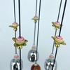 Colorful Lotus Bead Wind Chime with Owl Pendant – Perfect for Home, Balcony, or Courtyard Décor