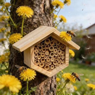 Bienenstöcke Holz-Bienenstock Bienen-Nistkästen Für Garten Für Höfe Veranden Rasen Außen Innenhöfe Balkone Terrassen
