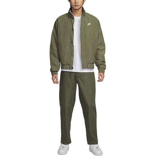 Nike Club Jacket Men's Medium Olive Green/White FZ0657-222