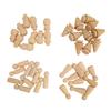 40 Pcs Wood Peg Dolls Unfinished Smoother Edges Cute Shape DIY Christmas Tree Peg Dolls for Crafts