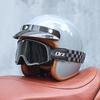 Orz-058C Retro Motorcycle Helmet, Men's and Women's Motorcycle Safety Helmet, Electric Car Four Seasons 3/4 Half Helmet