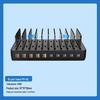 10-Port Universal USB Charging Station with Type-C for Tablets & Phones