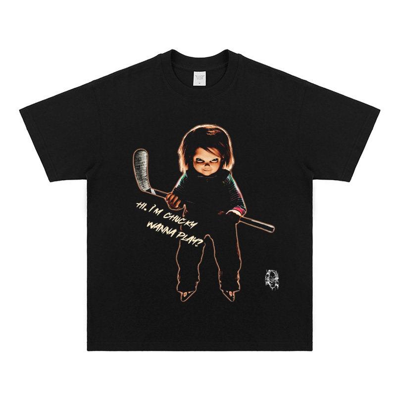 New, original short-sleeve T-shirt with a horror theme for 2026, fashionable, for women and men, made of pure cotton.,Unisex,gift,Top
